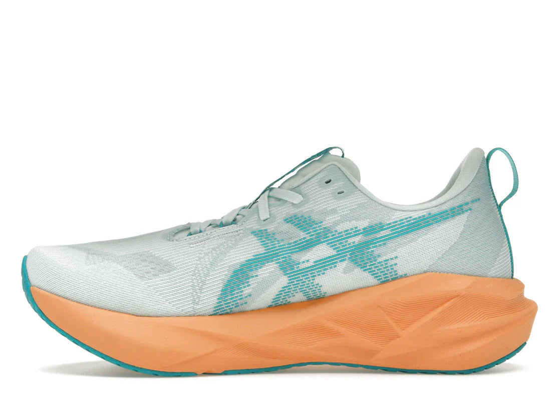 ASICS Novablast 5 Beruhigende Meereswellen-Türkis-Orange