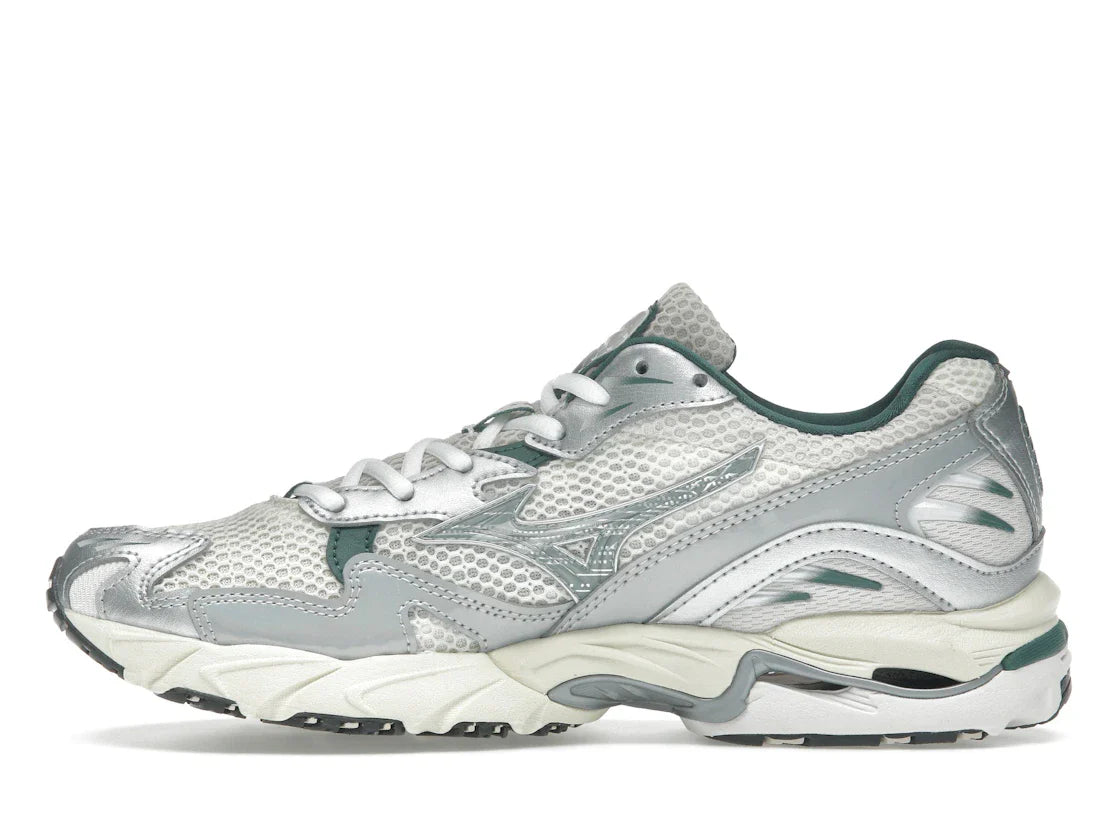 Mizuno Wave Rider 10 Weiß Schiefer Bistro Grün