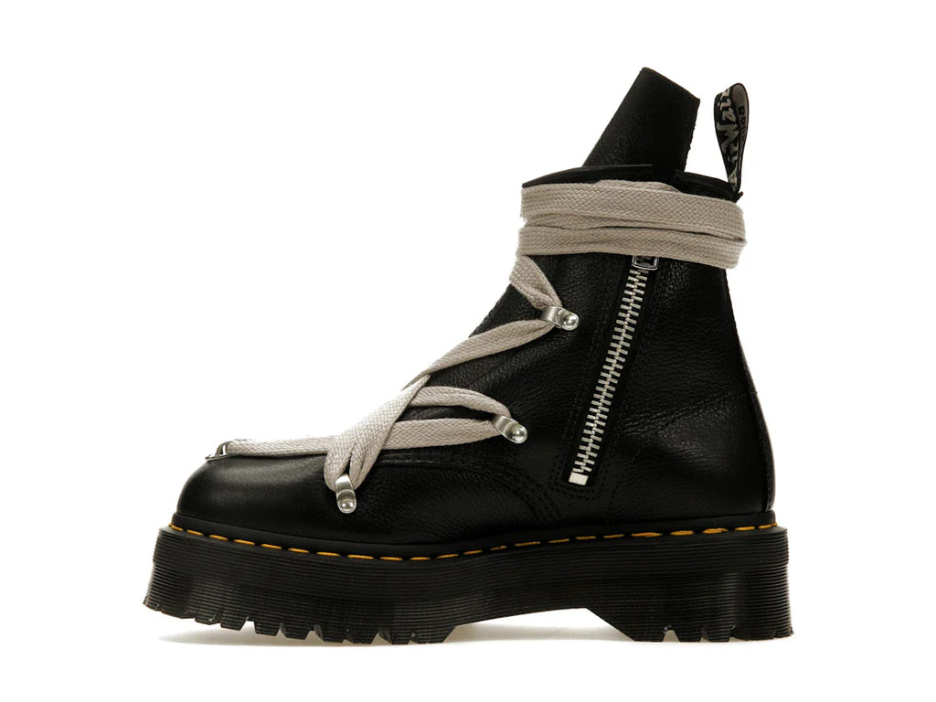 Dr. Martens 1460 Quad Ledersohle Pentagramm-Schnürstiefel Rick Owens Schwarz
