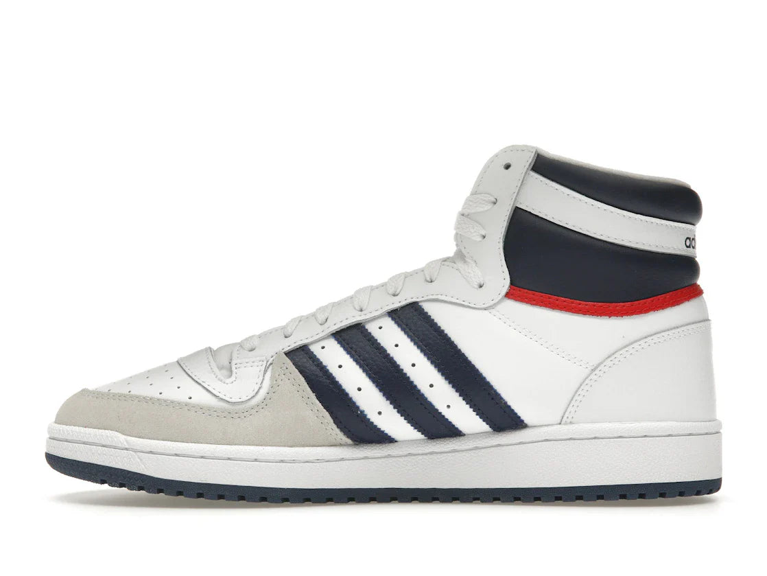 adidas Top Ten Hi Weiß Marineblau Rot