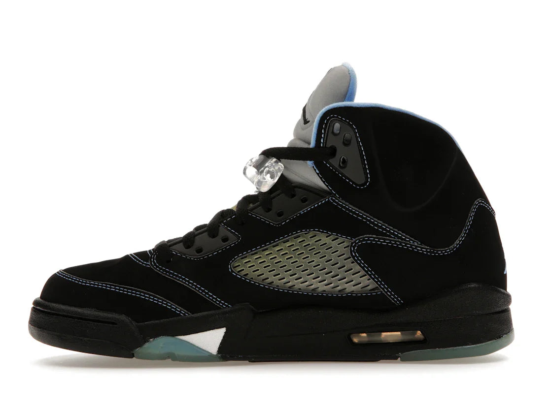 Jordan 5 Retro Schwarz/University Blue