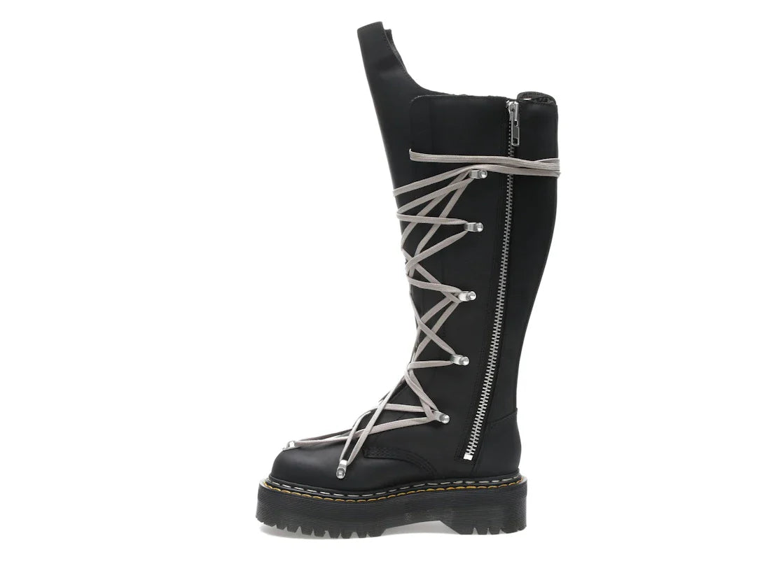 Dr. Martens 1460 DRKSHDW Quad Sole Pentalace Boot Rick Owens Schwarz
