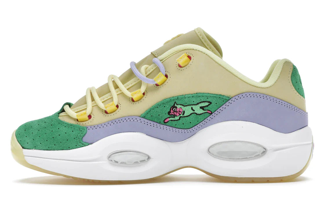 Reebok Question Low BBC Ice Cream Running Dog Gelbgrün