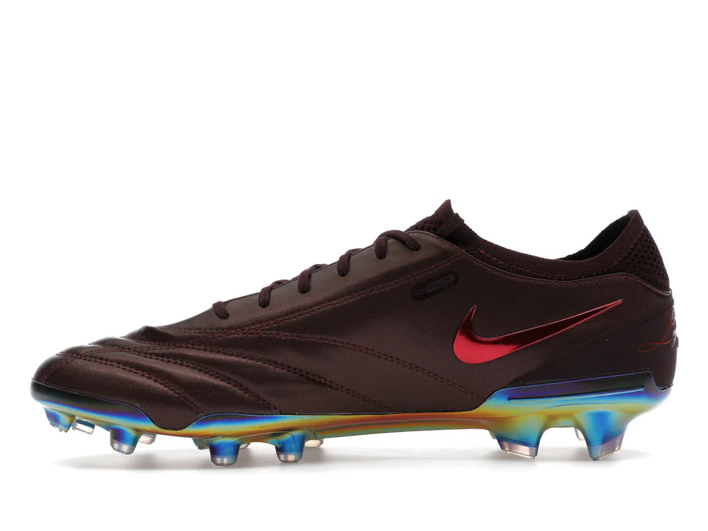 Nike Tiempo Legend 10 Elite Luxe FG Montebelluna Leder Portwein