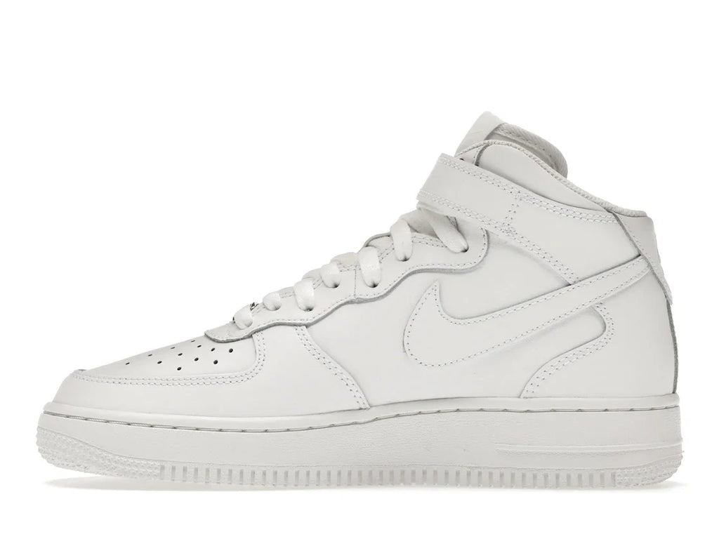 Nike Air Force 1 Mid LE Triple White (GS)