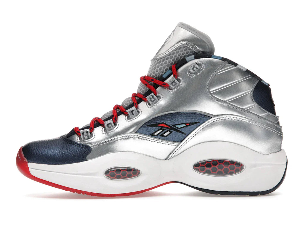Reebok Question Mid Iverson x Harden Silber