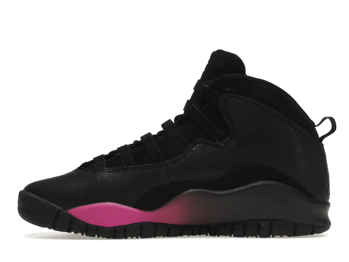 Jordan 10 Retro Schwarz Fuchsia Schwarz (GS)