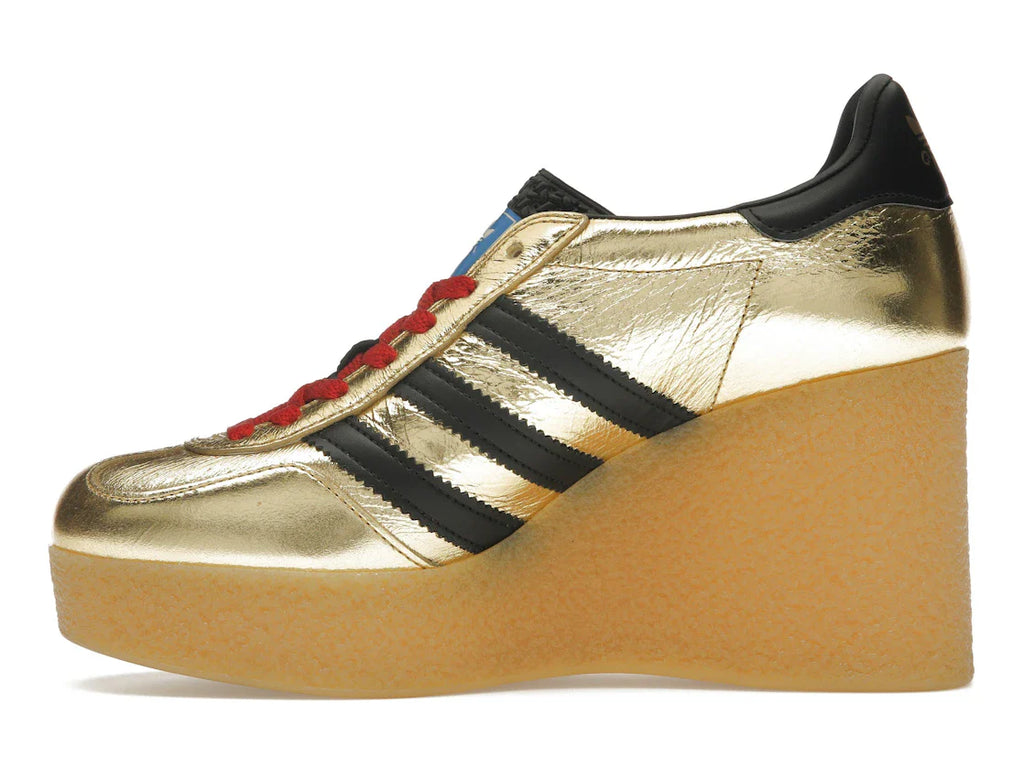 adidas x Gucci Gazelle Wedge Gold Metallic Black (Damen)