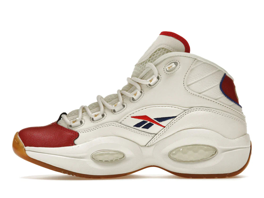 Reebok Question Mid Weiß Rot Blau