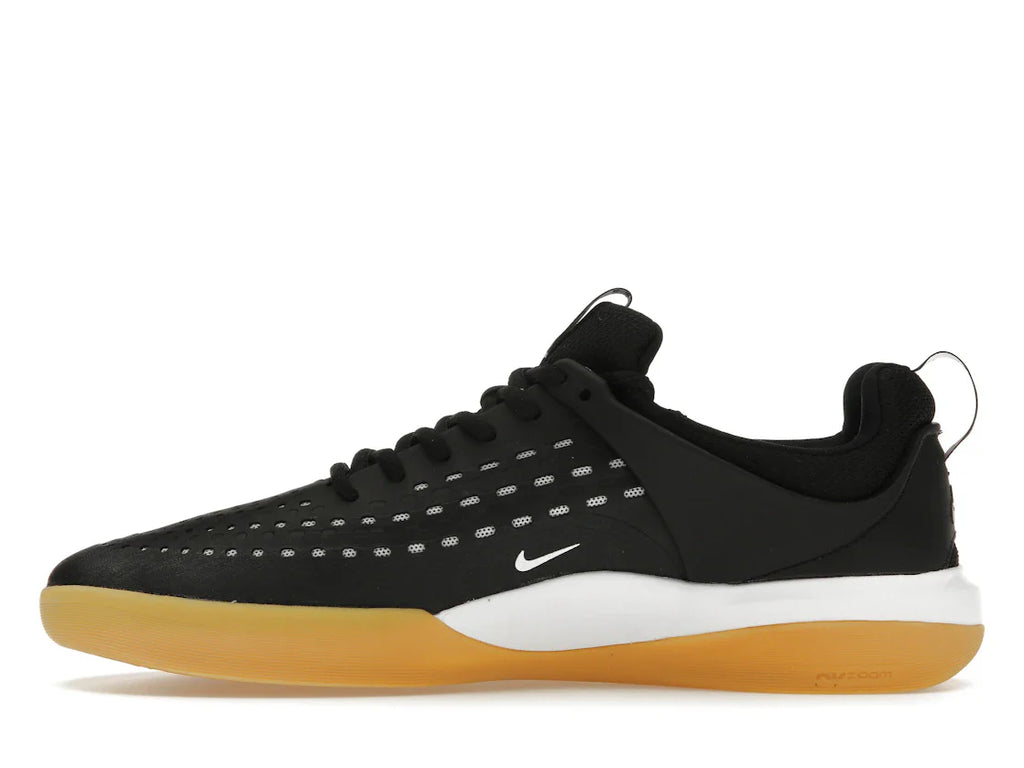 Nike SB Zoom Nyjah 3 Schwarz Weiß Gummi