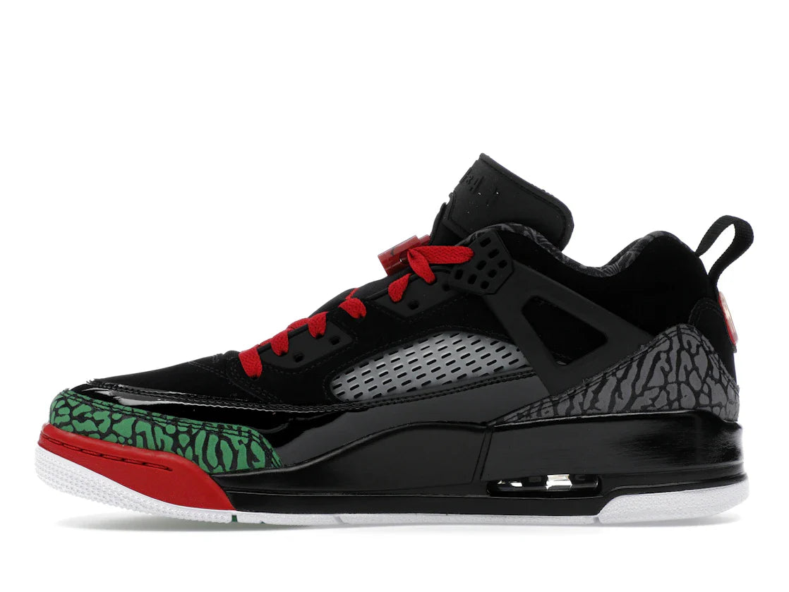 Jordan Spizike Low Schwarz Klassisch Grün Weiß Varsity Rot