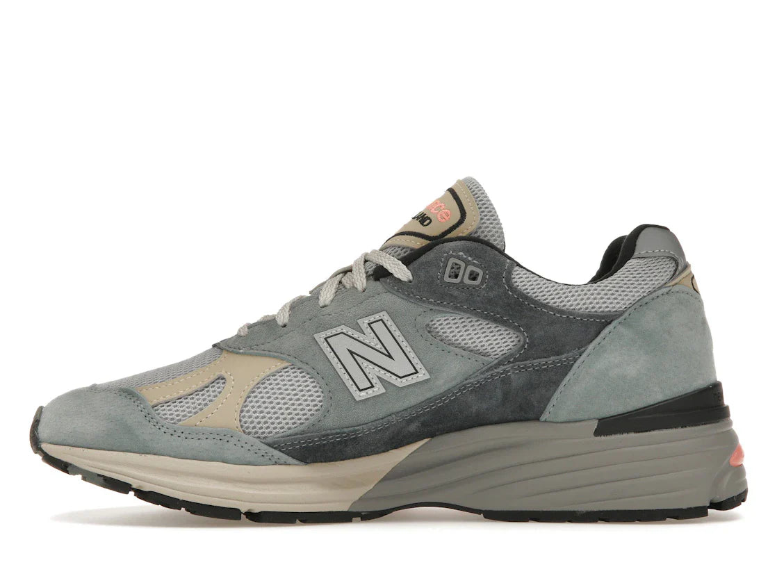 New Balance 991 MiUK Silber Blau Turbulenz
