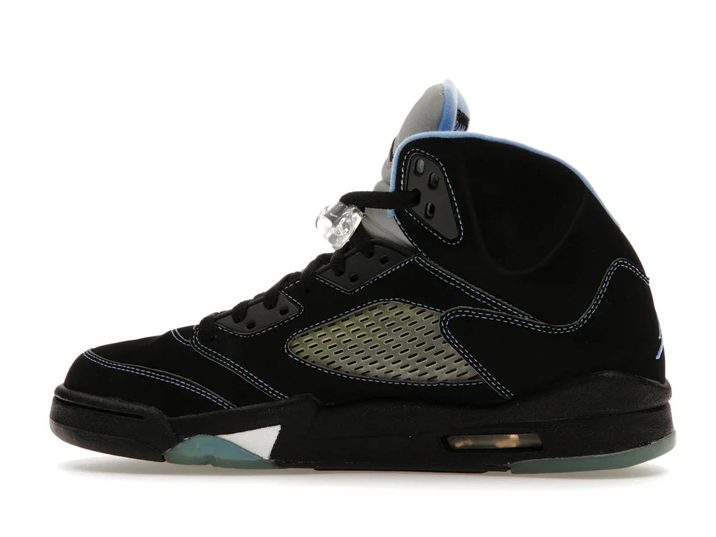 Jordan 5 Retro Schwarz/University Blue
