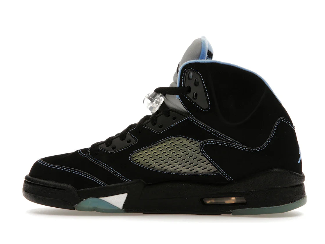 Jordan 5 Retro Schwarz/University Blue