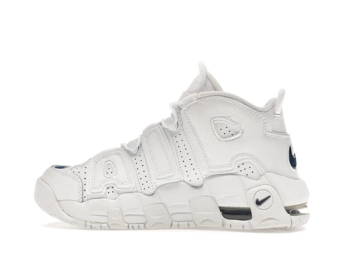 Nike Air More Uptempo Weiß Mitternachtsblau (GS)