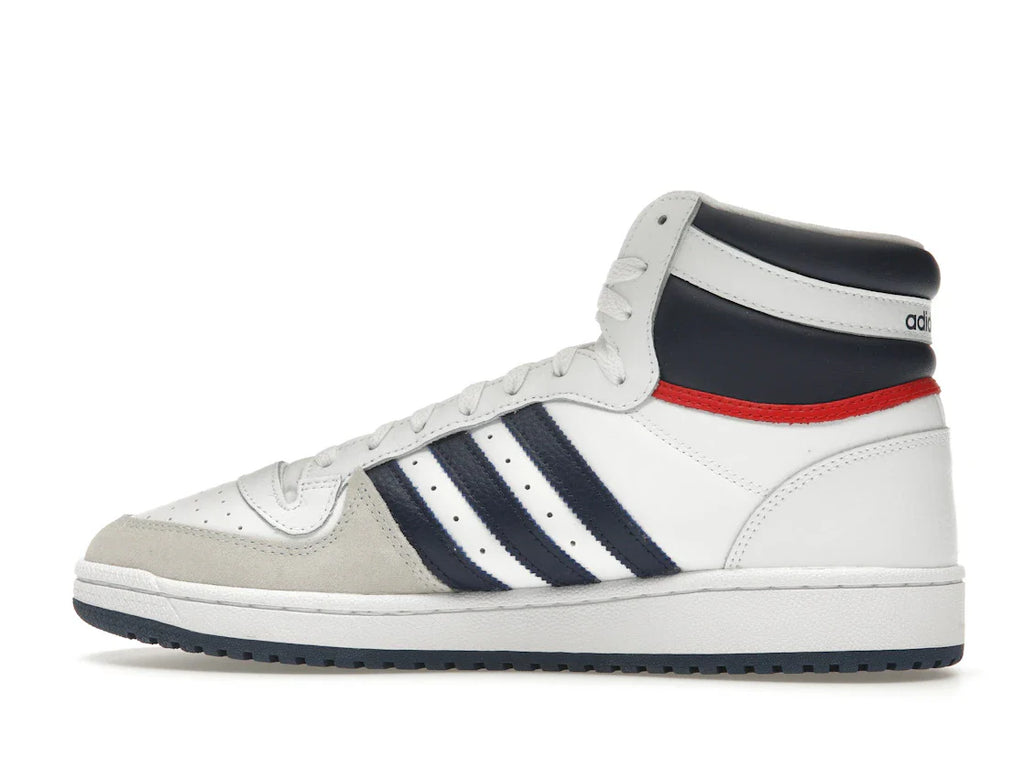 adidas Top Ten Hi Weiß Marineblau Rot