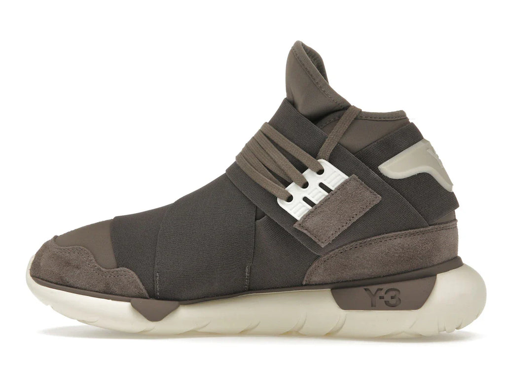 adidas Y-3 Qasa High Braun Creme Weiß