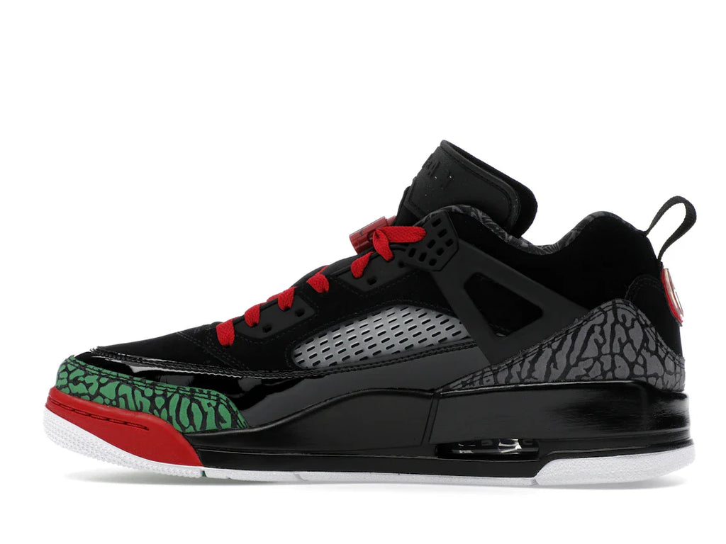 Jordan Spizike Low Schwarz Klassisch Grün Weiß Varsity Rot