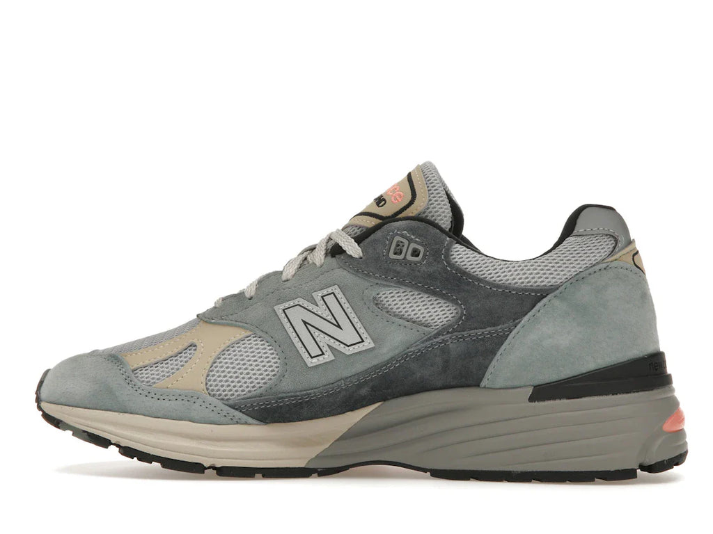 New Balance 991 MiUK Silber Blau Turbulenz
