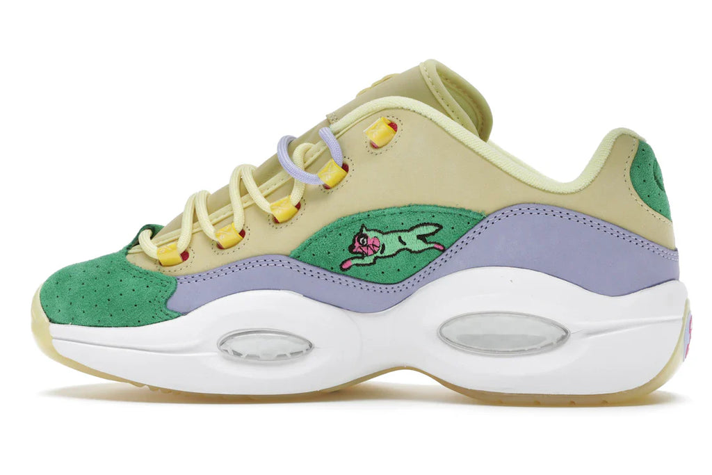 Reebok Question Low BBC Ice Cream Running Dog Gelbgrün
