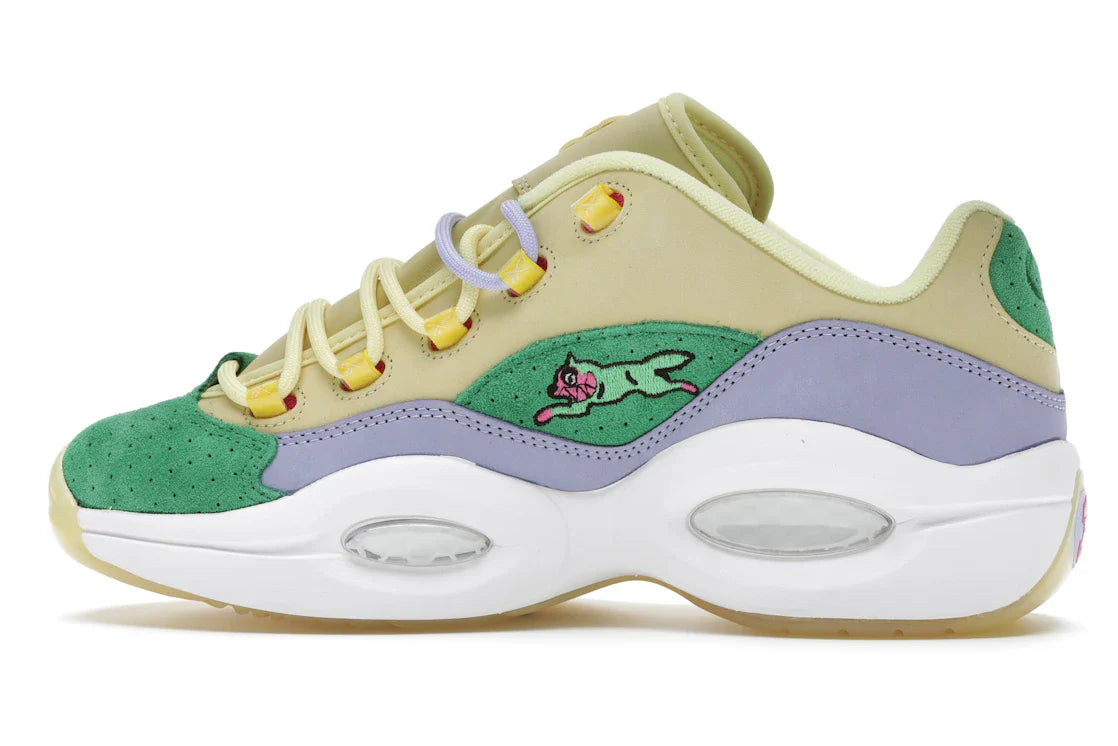 Reebok Question Low BBC Ice Cream Running Dog Gelbgrün