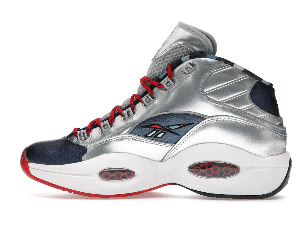 Reebok Question Mid Iverson x Harden Silber