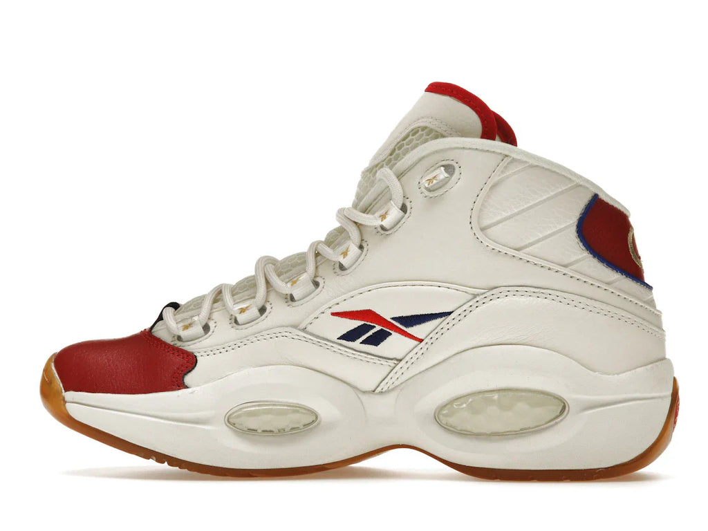 Reebok Question Mid Weiß Rot Blau