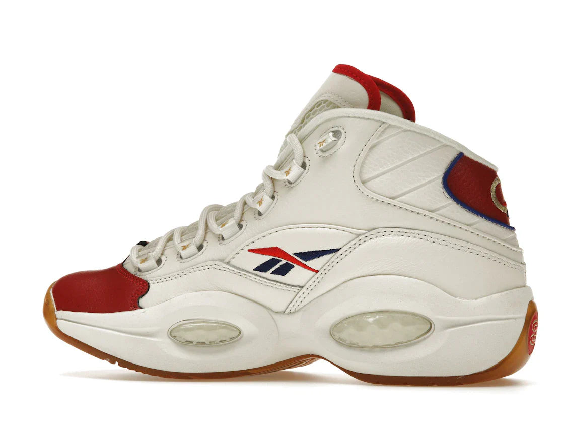 Reebok Question Mid Weiß Rot Blau