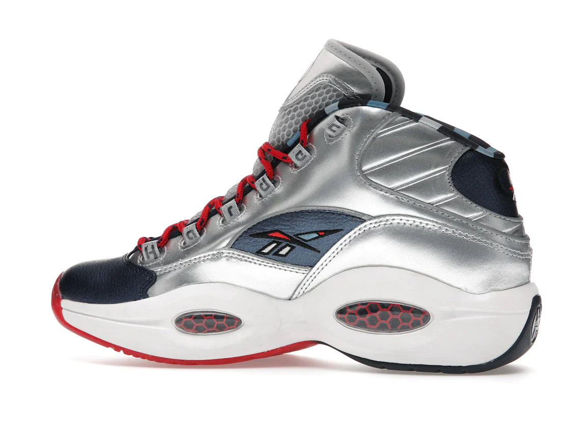 Reebok Question Mid Iverson x Harden Silber