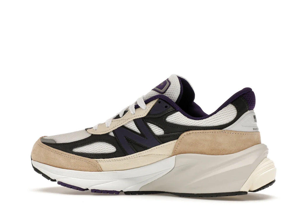 New Balance 990v6 MiUSA Teddy Santis Weiß Schwarz Pflaume