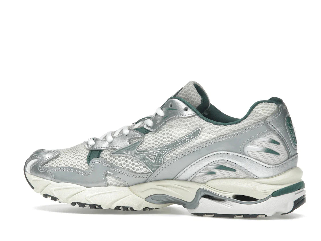 Mizuno Wave Rider 10 Weiß Schiefer Bistro Grün