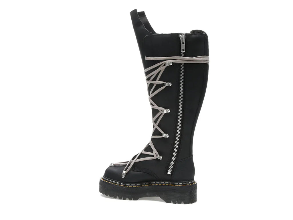 Dr. Martens 1460 DRKSHDW Quad Sole Pentalace Boot Rick Owens Schwarz
