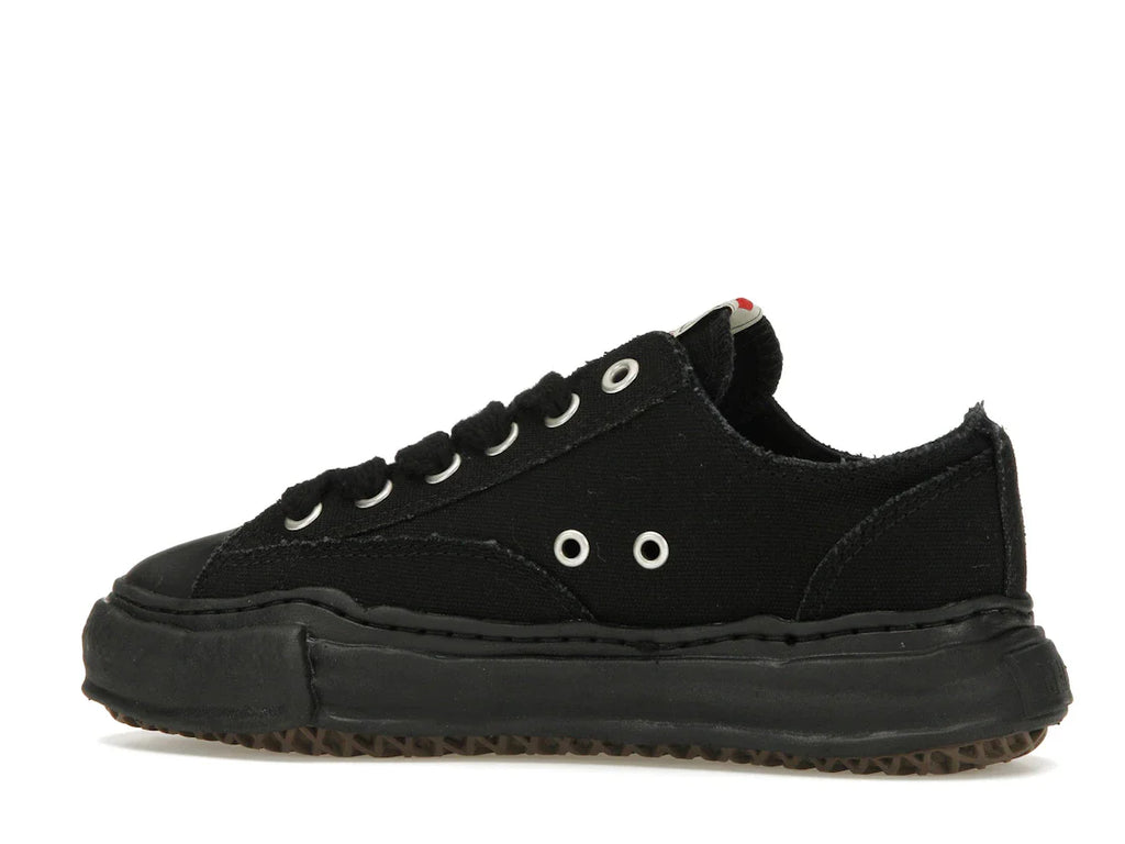 Maison Mihara Yasuhiro Peterson OG Sole Canvas Low Schwarz Schwarz