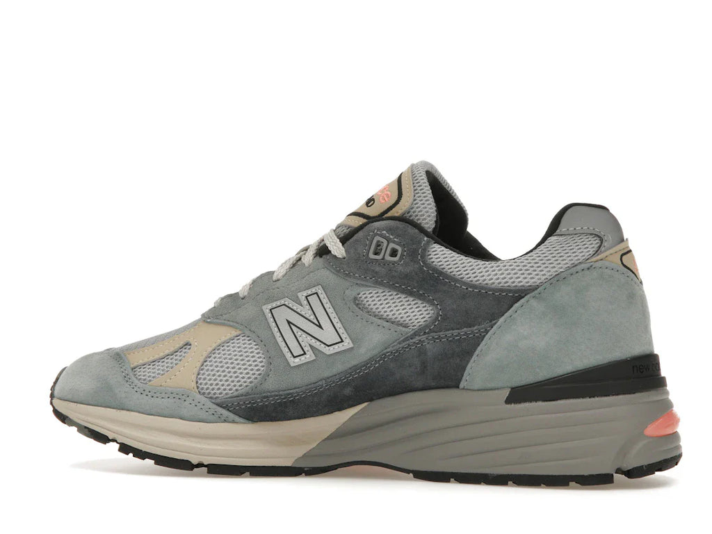New Balance 991 MiUK Silber Blau Turbulenz