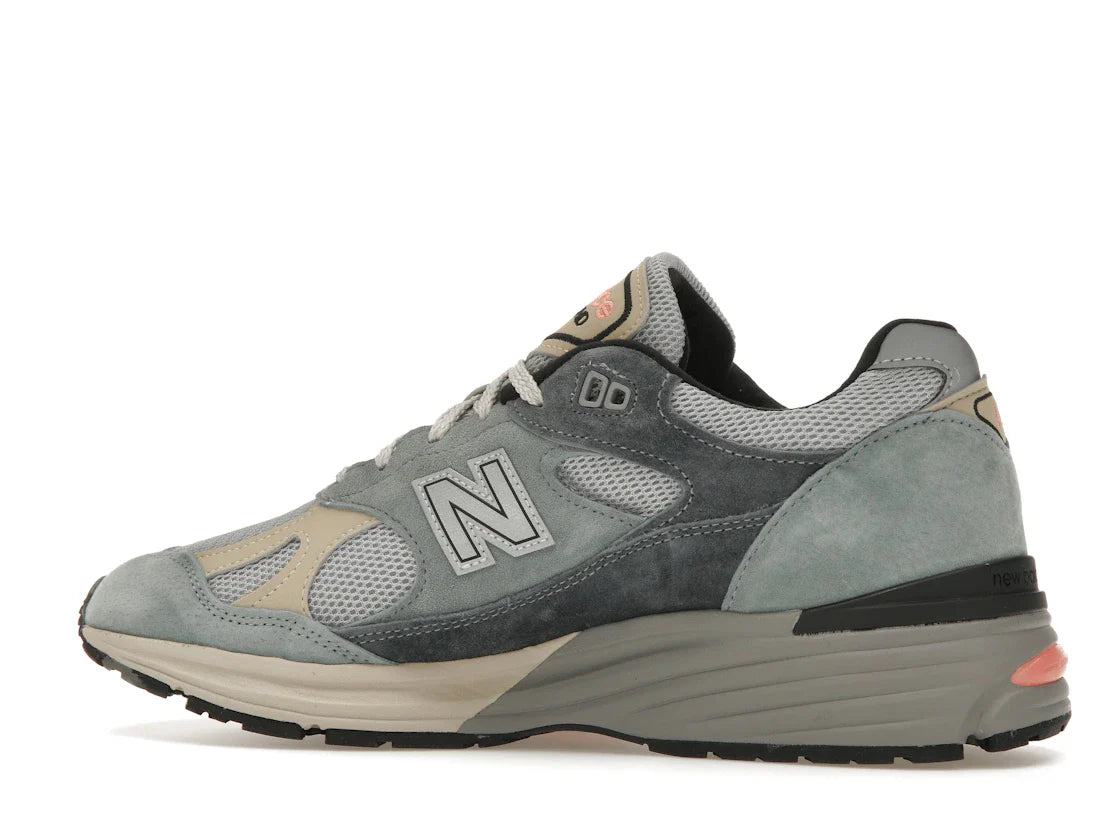 New Balance 991 MiUK Silber Blau Turbulenz