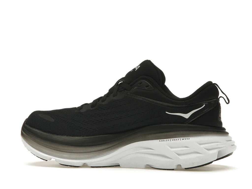 Hoka One One Bondi 8 Schwarz Weiß (Damen)