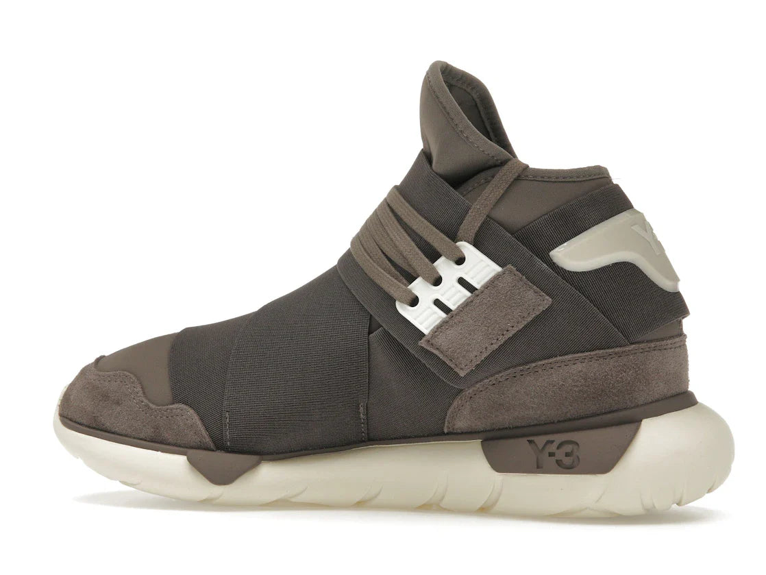 adidas Y-3 Qasa High Braun Creme Weiß