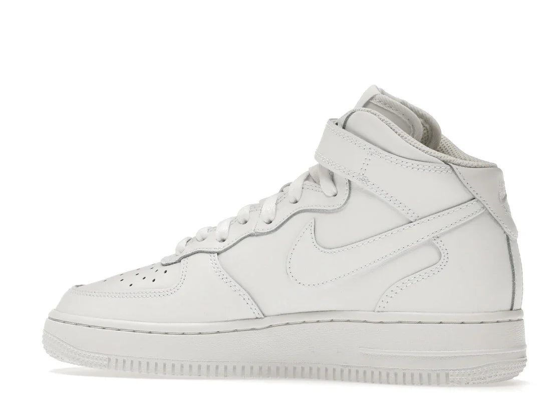 Nike Air Force 1 Mid LE Triple White (GS)