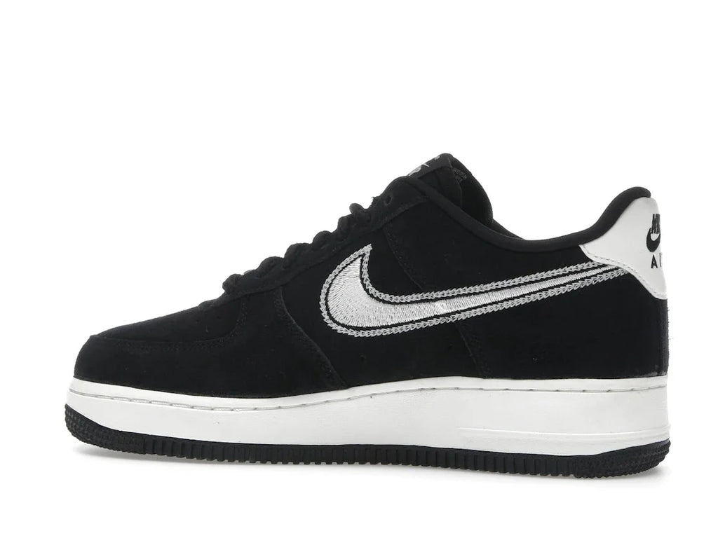 Nike Air Force 1 Low '07 LV8 Black Sail mit gesticktem Swoosh