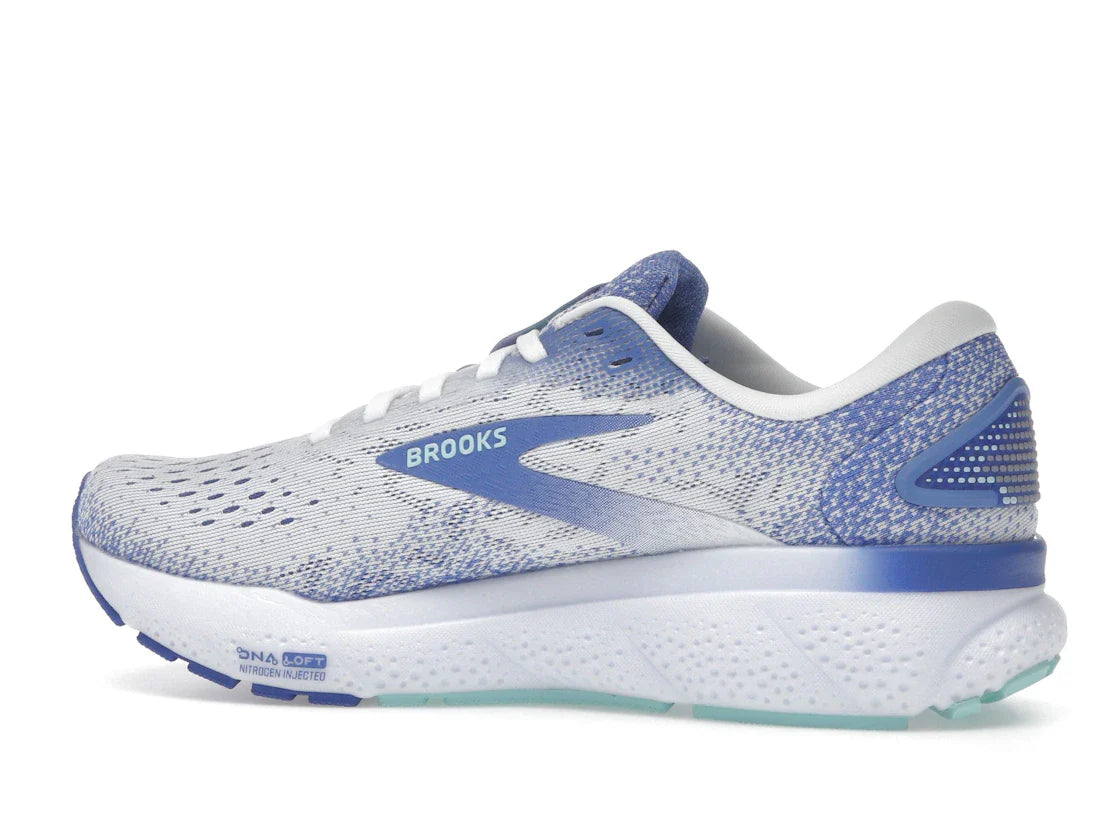 Brooks Ghost 16 White Amparo Blue Limpet Shell (Damen)