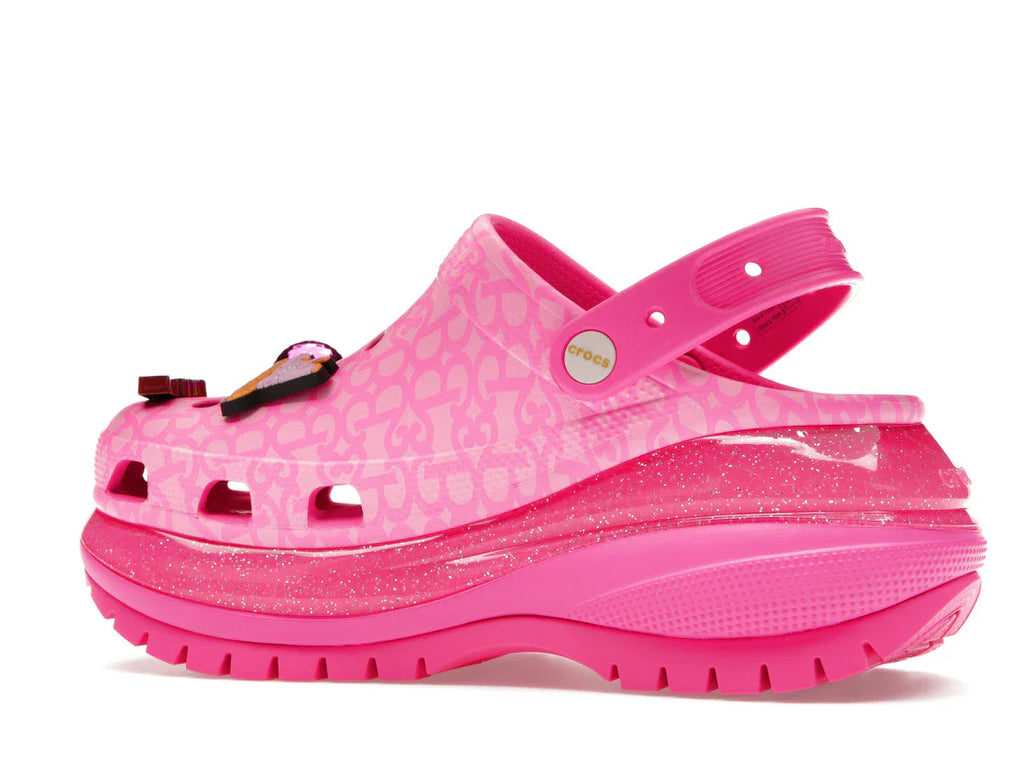 Crocs Classic Mega Crush Clog Barbie The Movie Electric Pink