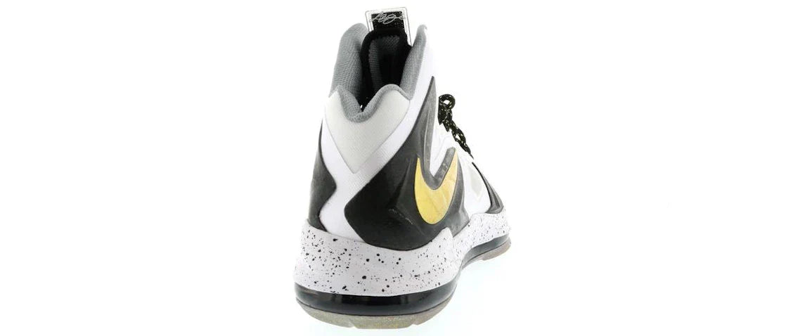 Nike LeBron X Elite+ Weiß Gold