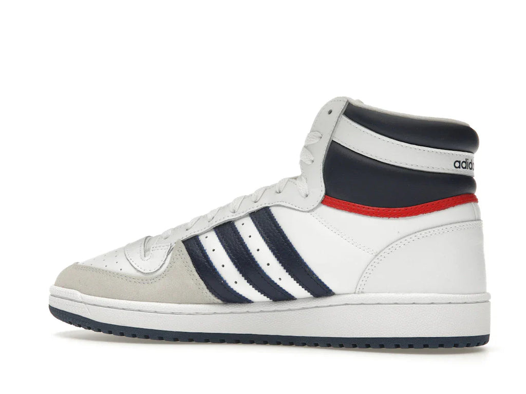 adidas Top Ten Hi Weiß Marineblau Rot
