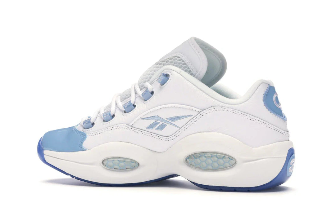 Reebok Question Low Patent Toe Carolina Blue