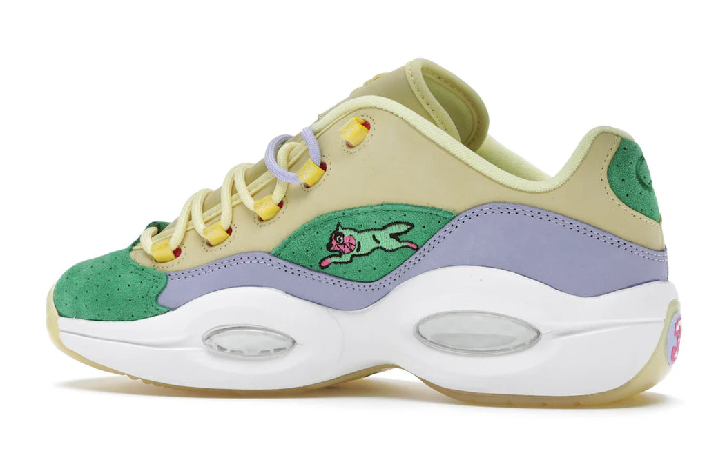 Reebok Question Low BBC Ice Cream Running Dog Gelbgrün