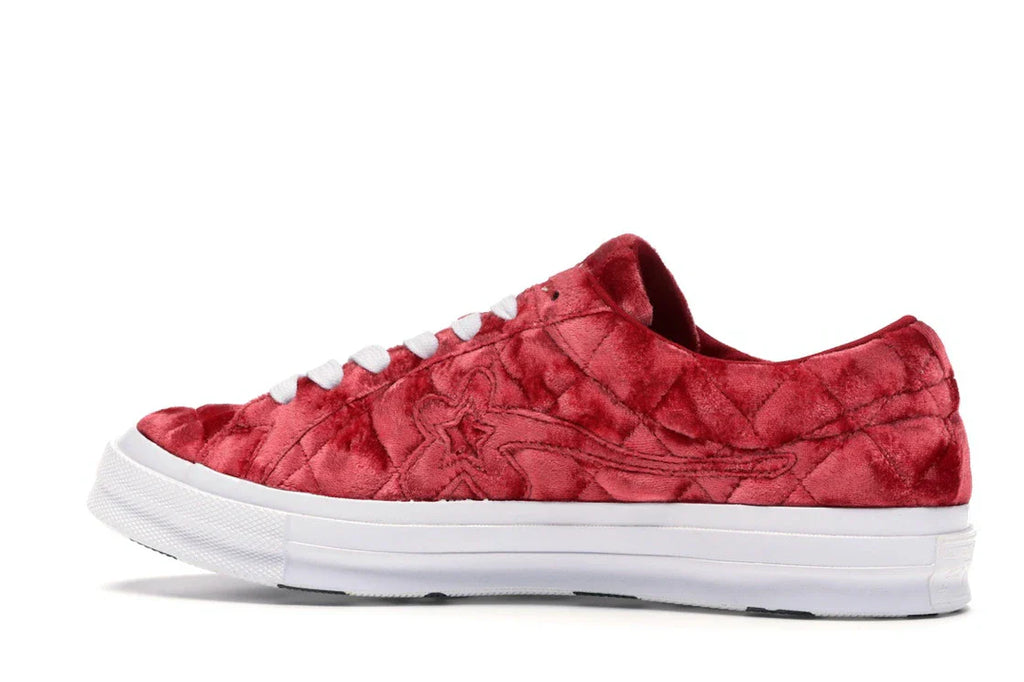 Converse One Star Ox Golf le Fleur TTC Gesteppter Samt Barbados Cherry