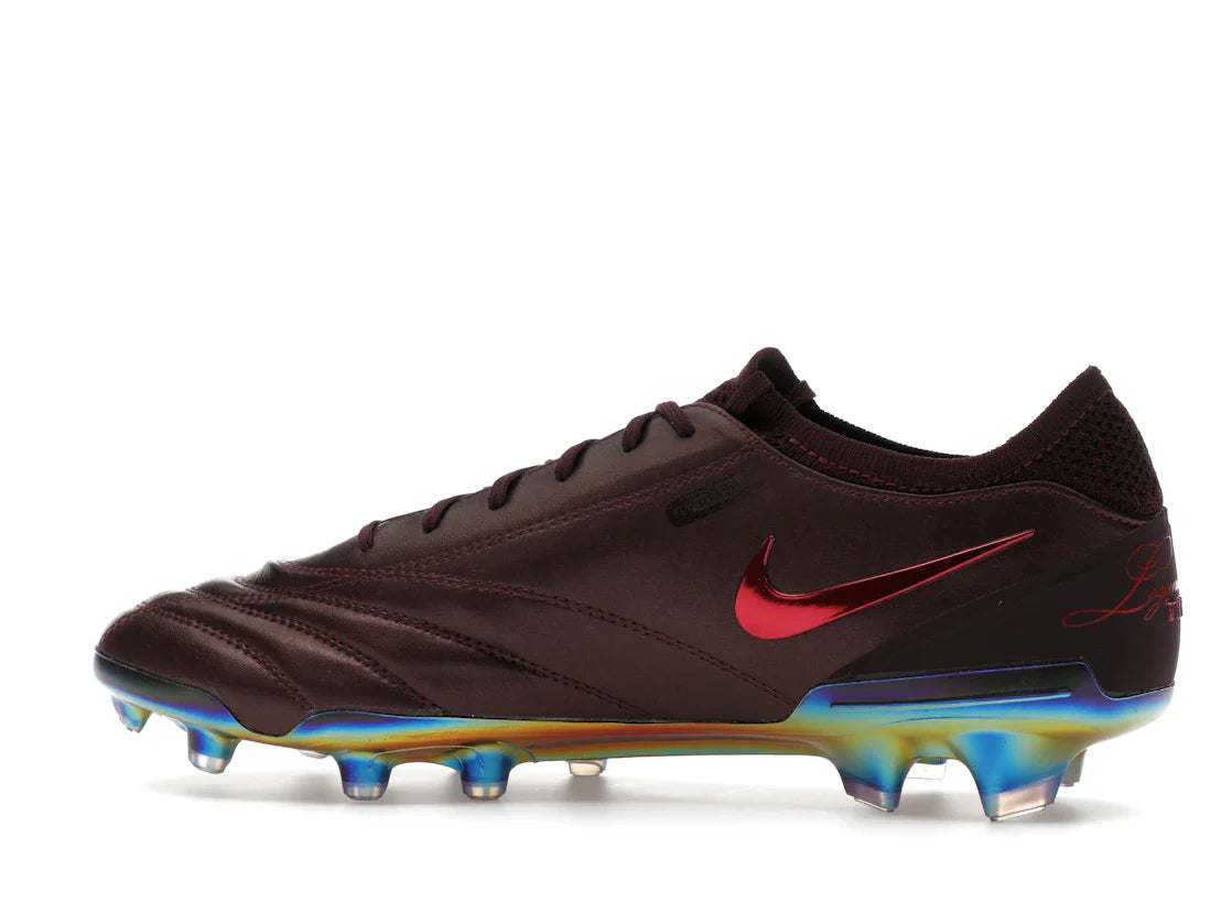 Nike Tiempo Legend 10 Elite Luxe FG Montebelluna Leder Portwein