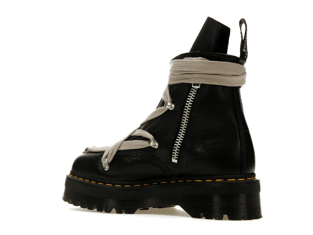 Dr. Martens 1460 Quad Ledersohle Pentagramm-Schnürstiefel Rick Owens Schwarz