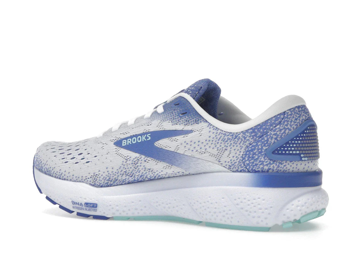 Brooks Ghost 16 White Amparo Blue Limpet Shell (Damen)