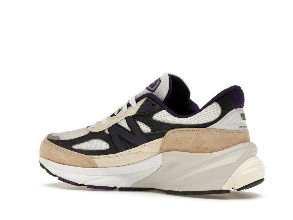 New Balance 990v6 MiUSA Teddy Santis Weiß Schwarz Pflaume